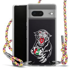 New Carry Case Transparent Stoff colourful/silber