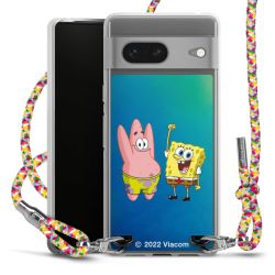 New Carry Case Transparent Stoff colourful/silber