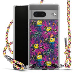 New Carry Case Transparent Stoff colourful/silber