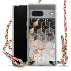 New Carry Case Transparent Stoff colourful/silber