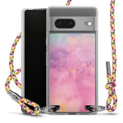 New Carry Case Transparent Stoff colourful/silber