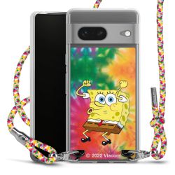 New Carry Case Transparent Stoff colourful/silber