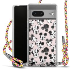 New Carry Case Transparent Stoff colourful/silber