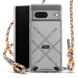 New Carry Case Transparent Stoff colourful/silber