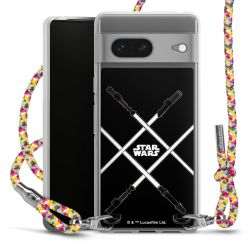 New Carry Case Transparent Stoff colourful/silber