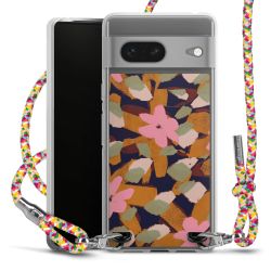 New Carry Case Transparent Stoff colourful/silber