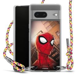 New Carry Case Transparent Stoff colourful/silber