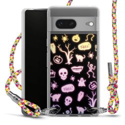 New Carry Case Transparent Stoff colourful/silber