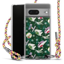 New Carry Case Transparent Stoff colourful/silber