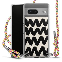 New Carry Case Transparent Stoff colourful/silber