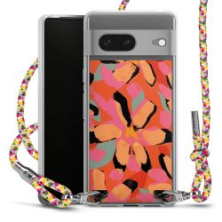 New Carry Case Transparent Stoff colourful/silber