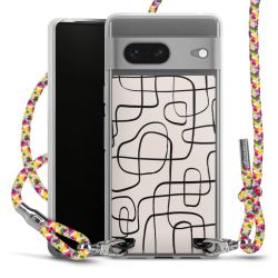 New Carry Case Transparent Stoff colourful/silber