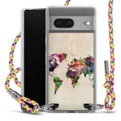 New Carry Case Transparent Stoff colourful/silber