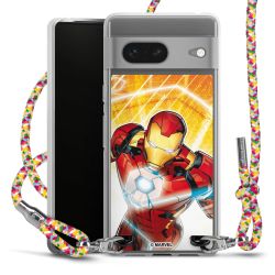 New Carry Case Transparent Stoff colourful/silber