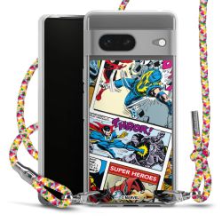 New Carry Case Transparent Stoff colourful/silber