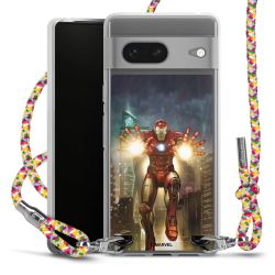 New Carry Case Transparent Stoff colourful/silber