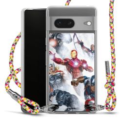 New Carry Case Transparent Stoff colourful/silber