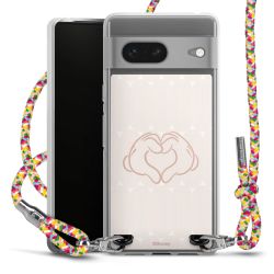 New Carry Case Transparent Stoff colourful/silber