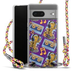 New Carry Case Transparent Stoff colourful/silber