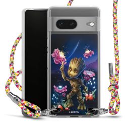 New Carry Case Transparent Stoff colourful/silber