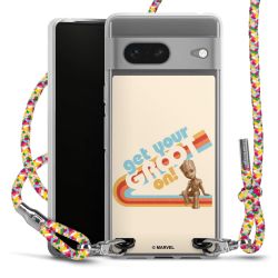 New Carry Case Transparent Stoff colourful/silber