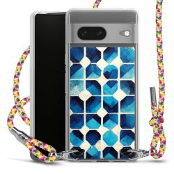 New Carry Case Transparent Stoff colourful/silber