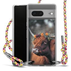 New Carry Case Transparent Stoff colourful/silber