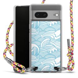 New Carry Case Transparent Stoff colourful/silber