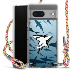 New Carry Case Transparent Stoff colourful/silber