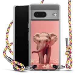 New Carry Case Transparent Stoff colourful/silber