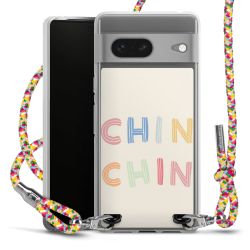 New Carry Case Transparent Stoff colourful/silber