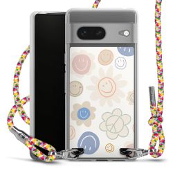 New Carry Case Transparent Stoff colourful/silber