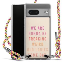 New Carry Case Transparent Stoff colourful/silber