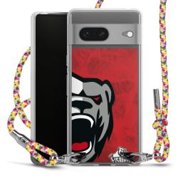 New Carry Case Transparent Stoff colourful/silber