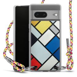 New Carry Case Transparent Stoff colourful/silber