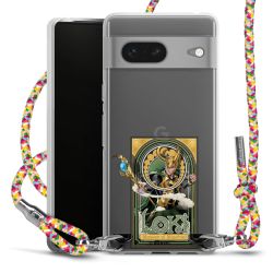 New Carry Case Transparent Stoff colourful/silber