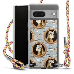 New Carry Case Transparent Stoff colourful/silber