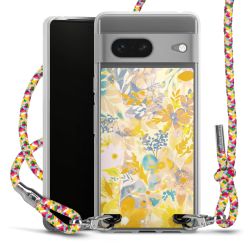 New Carry Case Transparent Stoff colourful/silber