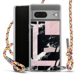 New Carry Case Transparent Stoff colourful/silber