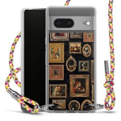 New Carry Case Transparent Stoff colourful/silber