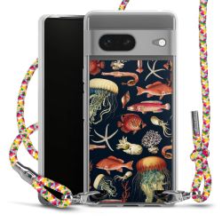 New Carry Case Transparent Stoff colourful/silber