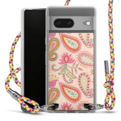 New Carry Case Transparent Stoff colourful/silber