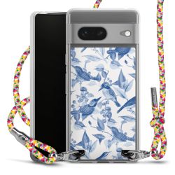 New Carry Case Transparent Stoff colourful/silber