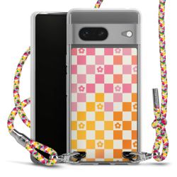 New Carry Case Transparent Stoff colourful/silber