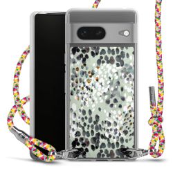 New Carry Case Transparent Stoff colourful/silber