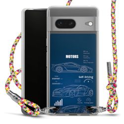 New Carry Case Transparent Stoff colourful/silber