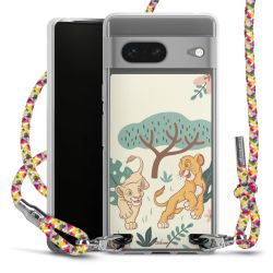 New Carry Case Transparent Stoff colourful/silber