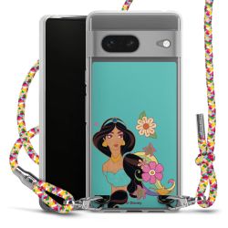 New Carry Case Transparent Stoff colourful/silber