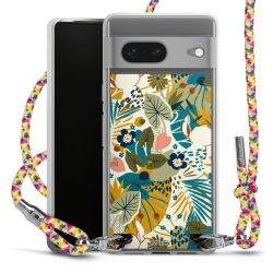 New Carry Case Transparent Stoff colourful/silber