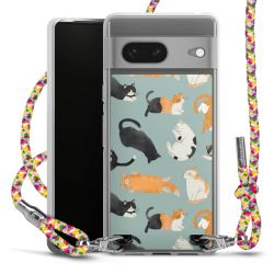 New Carry Case Transparent Stoff colourful/silber